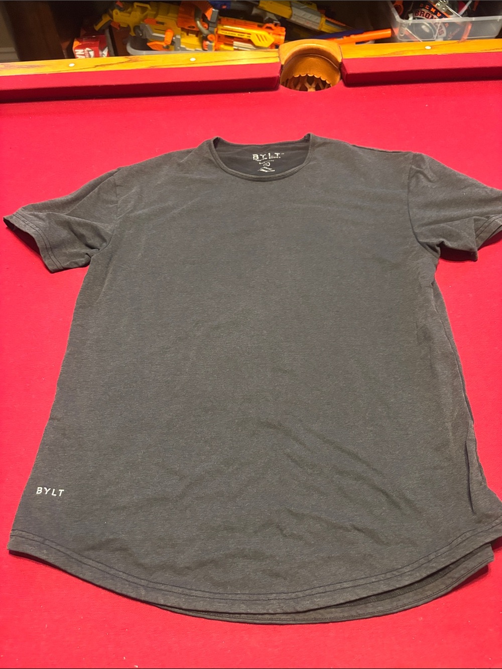 BYLT Basics Charcoal Crew Neck Short Sleeve Tee